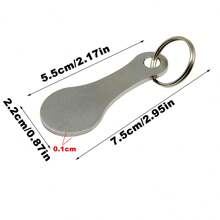 Set de 3 llaveros con ficha de carrito de la compra portátil y resistente, llavero de metal de acero inoxidable, accesorio útil para el uso diario