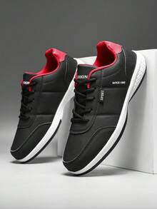 1双鞋男士运动鞋透气男士休闲鞋比赛鞋时尚休闲鞋男士跑步鞋 - 黑色 - 查看 4