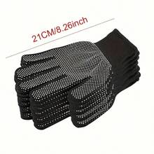 10/24双装尼龙点状手套，防滑、耐用、透气，适用于园艺、驾驶、劳动防护，薄款粘性手套 - 彩色 - 查看 10