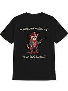 Camiseta negra de manga corta de verano para hombres con humor retro negro, un gran regalo para hombres. - Negro - Ver 4