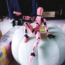 1 Set Of 6+ Educational DIY Lucky 13 Building Blocks Robot And Accessories, Full Articulated Posable Figures, 3D Printed Dummy 13 Toys, DIY Stress Relief Toys (Some Colors Randomly Shipped)