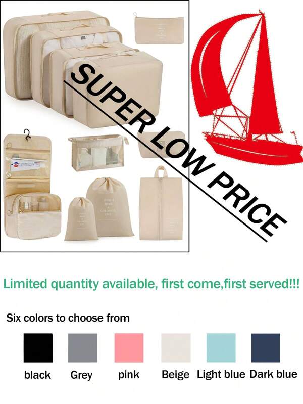 11pcs/Set Travel Organizer Bags, Multi-Functional Storage Bags, Cosmetic Case, Clothes Bag, Zipper Bag, Handbag, Mesh Bag, Shoe Bag, Bottle Bag, Drawstring Bag, Universal Bag, Underwear Bag, Luggage Organizer, Jewelry Bag, Makeup Bag, Large Capacity, Portable, Mesh, Space-Saving, Home Storage, Holiday, Beach, Vacation Essentials, Summer Travel Necessities, Travel, Hospital, Dorm, Vacation, Hotel, Travel Supplies
