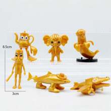 新品跨境金色木质火柴人创意神话生物小雕像抽象桌面装饰娃娃 - 彩色 - 查看 3