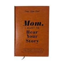 1 件装《妈妈，爸爸，我想听听你们的故事：父母的指导日记，分享他们的生活和爱》 - 皮革精装，带丝带书签、学校用品、返校 - 故事本 - 查看 10