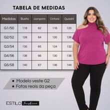 Women's Plus Size Blouse Basic Blouse Loose Top From G1 To G5 - 玫瑰紅 - 查看 4