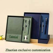 Customized A5 Faux Leather Journal Gift Set - Personalized Soft Cover Notebook With Bookmark, Suitable For Business Meetings And University Life - High-Quality Retro Design, Perfect Creative Gift