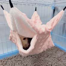 1 chiếc túi ngủ võng cho thú cưng nhỏ bằng vải nhung mềm mại + lông cừu hai lớp họa tiết chấm bi, thích hợp cho chuột đồng, sóc bay, sóc và các loại thú cưng leo trèo nhỏ khác, có thể tháo rời và giặt được, nhiều màu sắc và kích cỡ, thích hợp cho mùa thu/đông - Nhiều màu - Xem 20