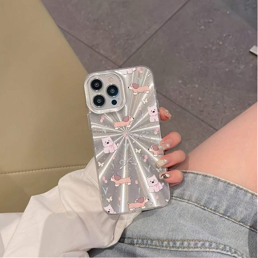 Funda para phone 6, 15, 14, 13 y 12 Pro. Funda para teléfono 16Pro con diseño de fuegos artificiales premium, orificio grande y protección antigolpes. - Blanco - Ver 1