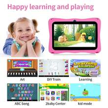 Máy tính bảng học tập điện tử tương tác cho trẻ em, Hệ điều hành Android 13, Phần mềm dành cho trẻ em được cài đặt sẵn, Pin dung lượng lớn 4000mAh, Hỗ trợ WiFi, Kiểm soát của phụ huynh, Trò chơi giáo dục, 4GB+64GB, (Bao gồm: Hộp đóng gói, Cáp dữ liệu, Sách hướng dẫn, OTG, Kim cắm thẻ) - Nhiều màu - Xem 8