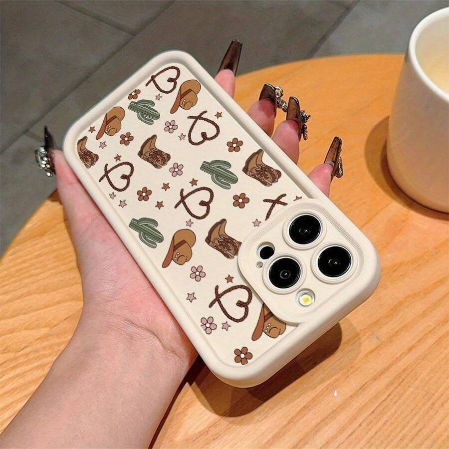 Fundas para Teléfono con Diseño de Cactus, Protector Anticaídas Completo, Accesorios Compatibles con Serie - Funda Suave - Multicolor - Ver 1