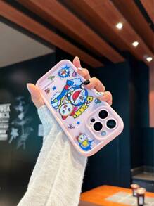 Doraemon Funda de teléfono con licencia compatible con Samsung Galaxy S25 ULTRA, Galaxy 22/23/24/A/25 Series; Compatible con iPhone 16 ProMax, 15 ProAMax, 11, 12, 13, 14, 15, 16 Plus, 15 Plus, X, XR - Cobertura completa, anti-caída, impresión colorida de alta definición, diseño de Doraemon, antideslizante