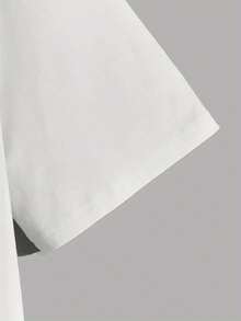 Men Clothes Graphic Tees MenTop Gun  Crew Neck T-Shirt - Casual Summer Polyester Knit Fabric Tee With Alphabets Print For Adults - Regular Fit, Breathable & Slight Stretch For Vacation, Camping & Leisurehalloween - 白色 - 查看 2