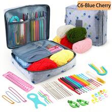 Bộ 59 kim móc, dụng cụ may vá gia đình, kim móc thủ công DIY, bút đánh dấu, phụ kiện kèm túi đựng, tay cầm tiện dụng, nhiều màu sắc - Nhiều màu - Xem 16