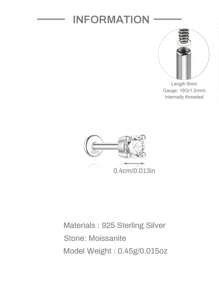 Pendientes de plata de ley 925 con flores de moissanita para mujer, aretes clásicos minimalistas, regalo de boda o para mamá, joyería fina