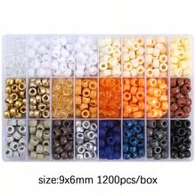 Bộ 1200 hạt cườm hình ngựa nhiều màu sắc rực rỡ, kích thước 9x6mm - Lý tưởng cho việc tự làm trang sức, bện dây, làm vòng cổ, bông tai và đồ trang trí - Hạt cườm nhựa số lượng lớn có lỗ, phù hợp cho nguồn cung cấp kinh doanh nhỏ và các tác phẩm sáng tạo. - hạt ngựa - Xem 14