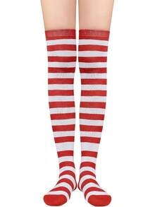 Football Socks For Boys And Girls - Red and White - View 1