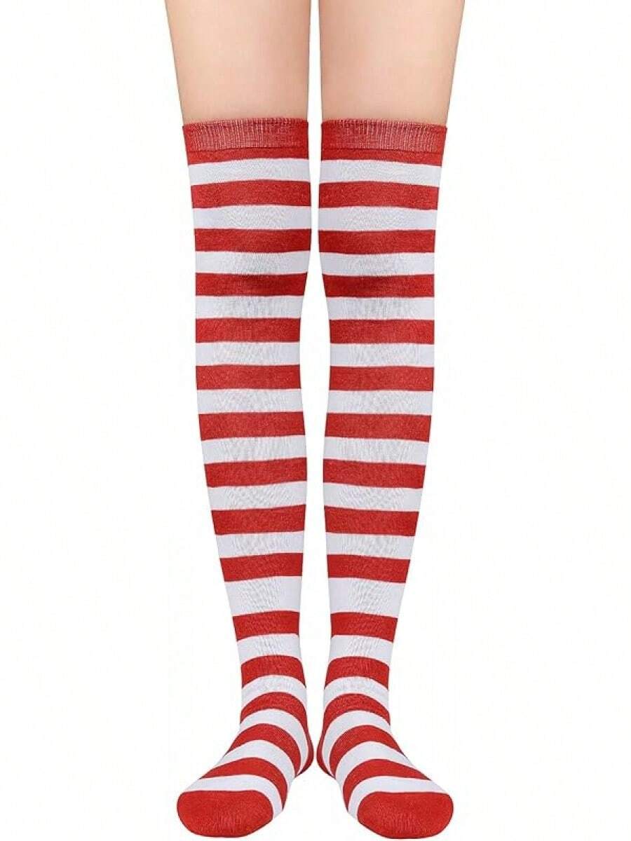 Football Socks For Boys And Girls - Red and White - View 1