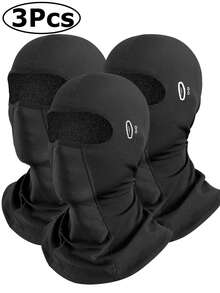 [2Pcs/1pc]Balaclava Face Mask Cooling Neck Gaiter Breathable Face Covering Motorcycle Cycling For Men Women Ski Masks - Long - View 14
