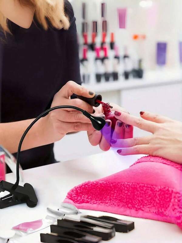 1pc 360 Degree Rotatable Nail UV LED Lamp, Portable Gel Nail Polish Light For DIY Nail Care At Home, Elegant Beauty Tool, USB Powered