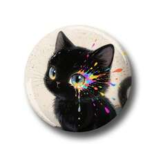 1pc 4.4cm/1.73inch Pattern Safety Pin Badge, Button Badge, Brooch Badge, Suitable For Wearing On Clothing, Bags, Backpacks, Fun Gift For Family And Friends - Multicolor - View 14