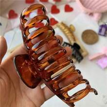 Hair Clips 2pcs/1pc Y2K Green-Grey Gradient Shiny Dragon Claw Shape Large Size Lightweight Plastic Hair Claw Clips, Fashion Versatile High-End Elegant Hairpin Accessories Suitable For Daily Outings, Bathing, Make-Up, Outfit Matching Hair Accessories, School Stuff, College