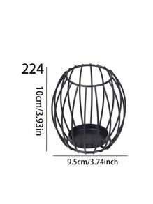 1 Pieza/1 Set Portavelas de hierro forjado creativo, Portavelas de estilo moderno, Para decoración del hogar, Decoración de mesa del hogar, Decoración del centro de velas, Decoración de boda, Portavelas para cena romántica de San Valentín, Fiesta de cumpleaños, Decoración navideña, Día de San Valentín familiar