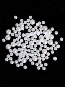 5-10mm 700/150Pcs Muti-Colors Imitation Half Round Pearl Flat Back ABS Plastic Bead For Nail Art DIY Jewelry Craft Handmade Bow Hair Decoration Accessories
