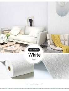 1 rolka o grubości 2 mm, 3D, teksturowana, samoprzylepna tapeta z lnu artystycznego, która nadaje ścianom wyjątkową wymiarowość, wodoodporna i odporna na wilgoć, odklejana i przyklejana, łatwa w dekoracji domu - idealny wybór do wystroju salonu - Wielokolorowe - Zobacz 14