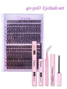 644 chiếc, 280 chiếc, 84 chiếc, D Curl, C Curl, Bộ nối mi cụm mi Bộ nối mi cụm mi tự làm, Trở lại trường học, Bộ mi riêng lẻ 9-16mm 30D 40D 50D kèm keo dán mi và keo dán, Nhíp mi, Tự tháo lắp (9-16mm, Bộ) Bộ nối mi cụm mi, Lông mi, Lông mi, Lông mi giả - màu đen - Xem 10