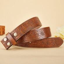 1/2 件男女通用西式腰带，复古百搭牛仔裤装饰腰带（不含扣）秋季、万圣节 - 彩色 - 查看 9