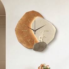 1PC Flat 2D Scandinavian Wall Clock Silent Sweep Movement Frameless Modern Design Ultra-Thin Nordic Style Home Decor For Living Room Bedroom Cafe Office - Noise-Free Slim Battery Operated Minimalist Contemporary Art Timepiece