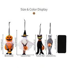 New Halloween Decoration Hanging Accessories, Pumpkin, Black Cat, Ghost, Skeleton Decor For Home, Party, Halloween Event Venue Layout Props - Multicolor - View 10