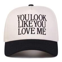 1pc Women "You Look Like You Love Me" Trucker Hat, Personalized Letter Embroidery Baseball Cap, Street Fashion Outdoor Sun Protection Casual Hat, Suitable For Spring, Autumn, Travel, Beach Vacation - Multicolor - View 8