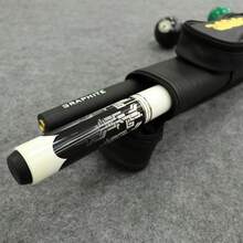 80cm Black PU Material Billiard Cue Case, Golden Embroidered Leopard Print Pattern, Suitable For 1/2 Inch Billiard Cue, Convenient To Carry, Lightweight And Portable. Exquisite Gift Suitable For Various Occasions. - Black - View 11