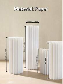 1/3/4pcs Set Portable, Reusable Cardboard Pedestal Stand, Folding Pillar Stand, Wedding Props, Floor Display Column Stand, DIY Pedestal Box With Round Top Plate Folding Paper Cylinder Column Pedestal Wedding Birthday Cake Flower Stand Rack,Holiday Parties, Field Parties,Decoration Home,Home Decor ,Room Decor Gifts Graduation