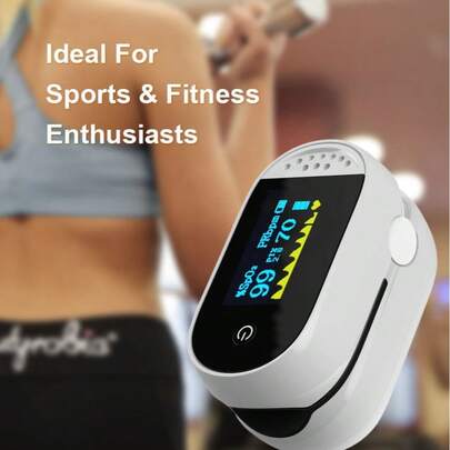 Finger Clip Pulse Oximeter, For Measuring Blood Oxygen Saturation. This Is A Pulse Oximeter Suitable For The Elderly, Which Can Monitor Pulse And Heart Rate.