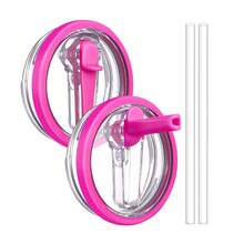 1 pezzo/2 pezzi Coperchio di ricambio da 40 once per tazza termica, coperchio di ricambio con cannuccia ribaltabile, coperchio a tenuta stagna per tazza termica, accessorio riutilizzabile per tazza termica