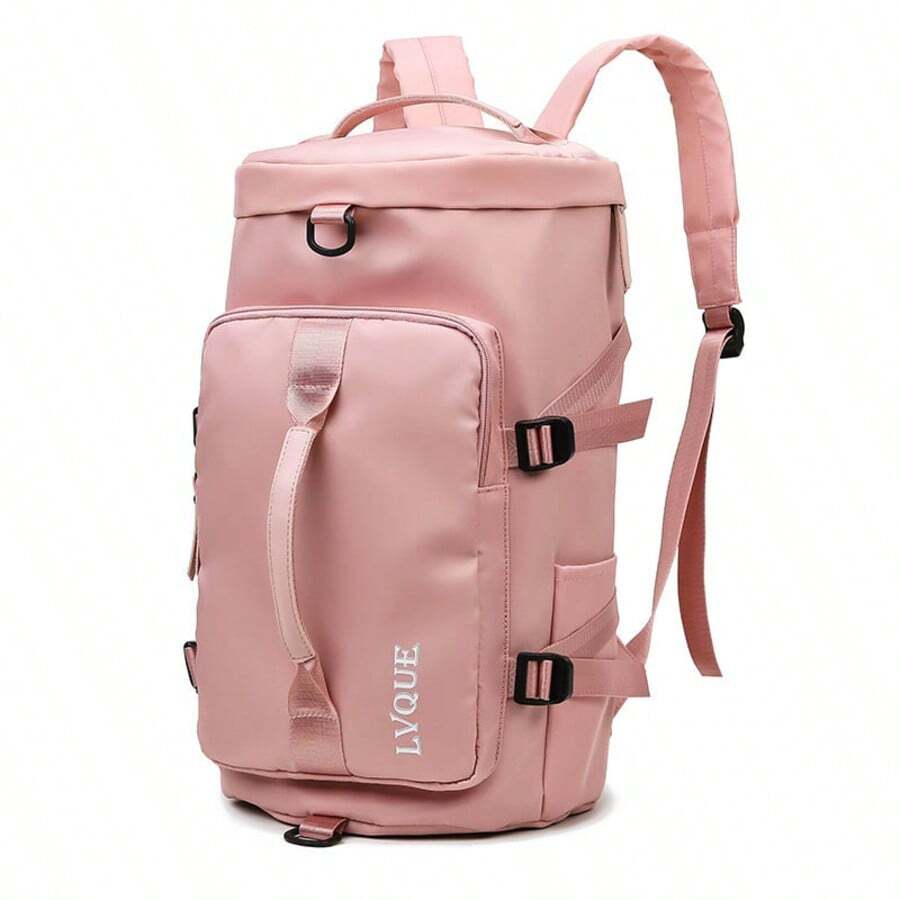 Sports Gym Bag For Women Crossbody Shoulder Bag 3 In 1 Men Laptop Business Backpack Weekender Overnight Flight-Approved Duffle Bags With Shoe Compartment Tote Handbags - Hồng - Xem 1