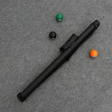 80cm Black PU Material Billiard Cue Case, Golden Embroidered Leopard Print Pattern, Suitable For 1/2 Inch Billiard Cue, Convenient To Carry, Lightweight And Portable. Exquisite Gift Suitable For Various Occasions. - Black - View 3
