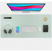 Super Large Mouse Pad, Writing Pad Office Desk Pad, Desk Mat, Waterproof PU Leather + Non-Slip Velvet Surface 35.4" X 16.9" (Pink), Multiple Size Options, Gaming Desk Pad, Desk Protector, Various Colors, Office, Student, Princess Style Pink, Pink, Sky Blue, Study Desk, Long Desk Pad, Home Decor Pad, Scratch Resistant Anti-Glare Leather Coffee Table Mat, Laptop Protective Pad, Waterproof Reusable And Easy-To-Clean, Office Supplies, Study Home Goods,School Supplies,Back To School Gaming Mouse Pad Desk Accessories Office Desk Accessories Mousepad Mouse Pad For Desk - Multicolor - View 53