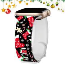 Christmas Band For Apple Watch 46mm 40mm 41mm 42mm 44mm 45mm 49mm 38mm, Soft Sport Silicone Replacement Strap For Series Ultra 10 9 8 7 6 5 4 3 2 1 SE - 38 40 41/42mm series 10 - View 14
