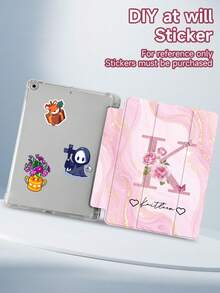 Ayotu Customized Name Text Tablet Case, 26 Alphabet Flower Patterns Available, Compatible With 10th Gen, Air 11" (M2), Tab A9 Plus 10.95", Tab A7 Lite 8.7", DIY Personalized Tablet Cover, Memorable Gift For Family And Friends, Protective Tablet Case, Gift For Birthday Valentine's Day Graduation Season - Multicolor - View 4