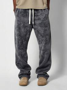 Men's Straight Leg Casual Pants, Loose, Versatile, Simple, Fashion, Breathable, Wide Leg, Summer
