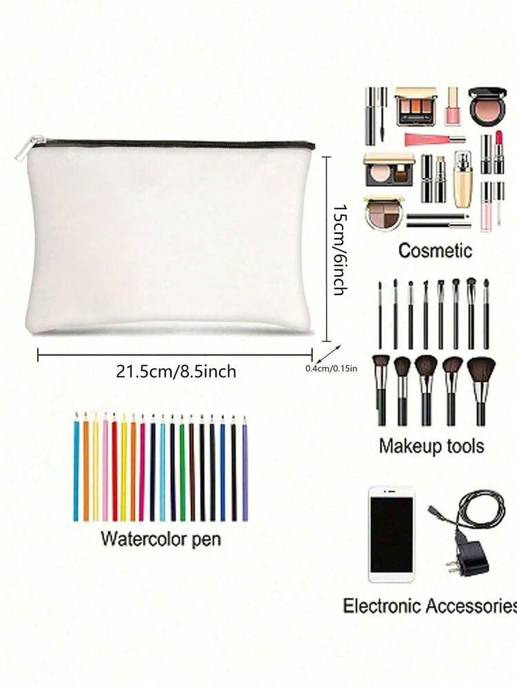 1pc,Western Cowboy "Let's Go, Girls" Pattern Print Makeup Bag&Toiletry Storage Bag - Cowboy Academy Style Reusable Medicine Bag,Pink Cowboy Hat & Cowboy Boots Aesthetic Pencil Bag , Travel And Makeup Storage Bag - For School, Summer Home Decor, Jewelry Storage, Snack Bag9in*6intravel Essentials Bag For School Vacation Holiday Back To School Supplies Travel Bag For Women Make Up Bag - Multicolor - View 8