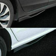 Specially Designed For Fashion Car Owners: Front Lip And Chin Bumper Modification Kit-High Quality Black PP Material+Easy Installation Design, Compatible With Mainstream Models!