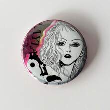 1pc/Set Cartoon Girl Brooch, Nana Badge, Clothing Backpack Decoration, Accessory, Metal Lapel Pin, Bag Emblem, Friend Gift, Student Backpack Decor