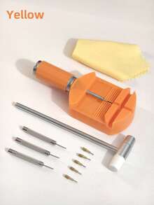 11 件装手表链环拆卸工具套件，表带工具链销拆卸器维修工具套件，用于表带调节、手表手链尺寸和手表维修，是送礼的理想选择 - 彩色 - 查看 16