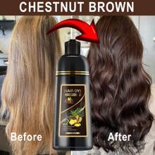 4 In 1 Herbal Hair Color Shampoo - Gentle And Non-Irritating For Men And Women - Instantly Covers Gray Hair, Dyes To Fashionable Hair Color, Plant Extracts, Nourishes Hair, Long-Lasting Color