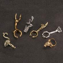 创意烟圈夹 金属烟圈夹 吸烟圈 烟嘴 迷你鹿形烟嘴