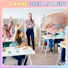 1/2/4个装感官舒缓玩具，闪亮挤压乌龟玩具，挤压糖果球减压球，粘性舒缓玩具，Taba软糖，夏季清爽游戏玩具，派对零食，减压玩具，礼盒填充物，生日礼物，柔软舒缓抗焦虑玩具